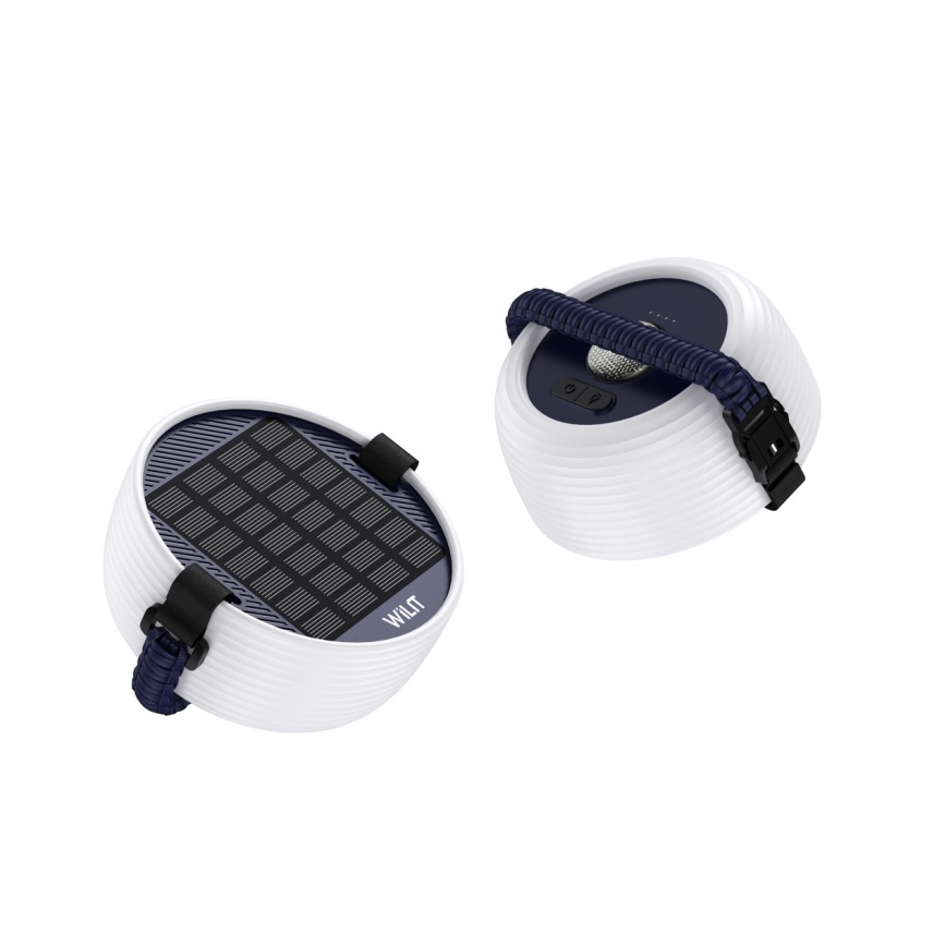 LED RGB Prijenosna solarna punjiva lampa s LED lancem LED/10W/5V 3600 mAh IP65 3600 mAh