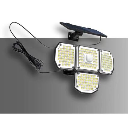 LED Solarna zidna svjetiljka sa senzorom LED/5W/5,5V 3000K/6500K IP44 1200 mAh