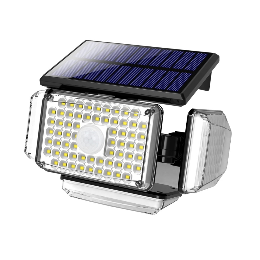 LED Solarna zidna svjetiljka sa senzorom LED/5W/5,5V 3000K/6500K IP44 1200 mAh
