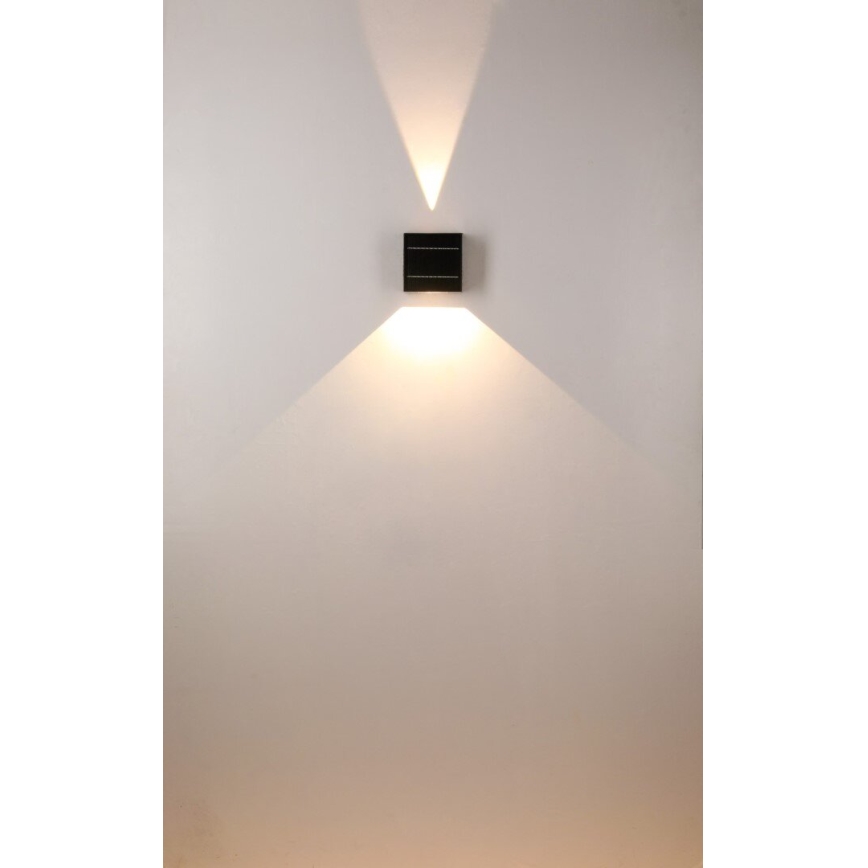 LED Solarna zidna svjetiljka LED/2W/3,7V 4000K IP44 1300 mAh