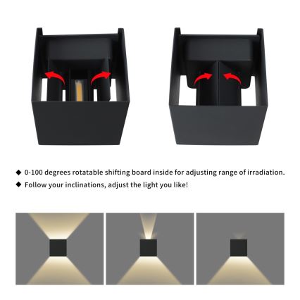 Immax 08510L - LED Vanjsko zidno svjetlo DICE LED/6W/230V 3000K IP65