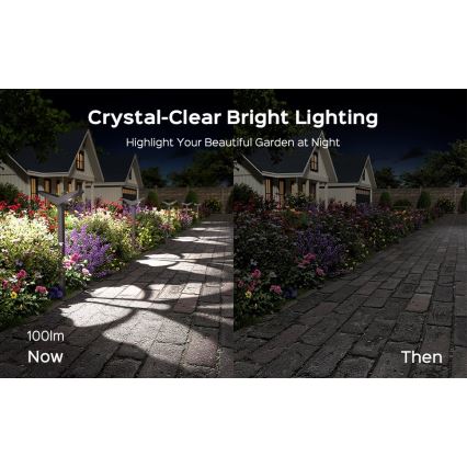 LED solarna svjetiljka sa senzorom SUN BUTTERFLY LED/1,5W/3,7V 3000/6000K IP65 1500 mAh
