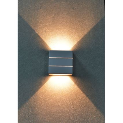 LED vanjsko zidno svjetlo LUXLINE 6W/230V 3000K IP54 bijelo