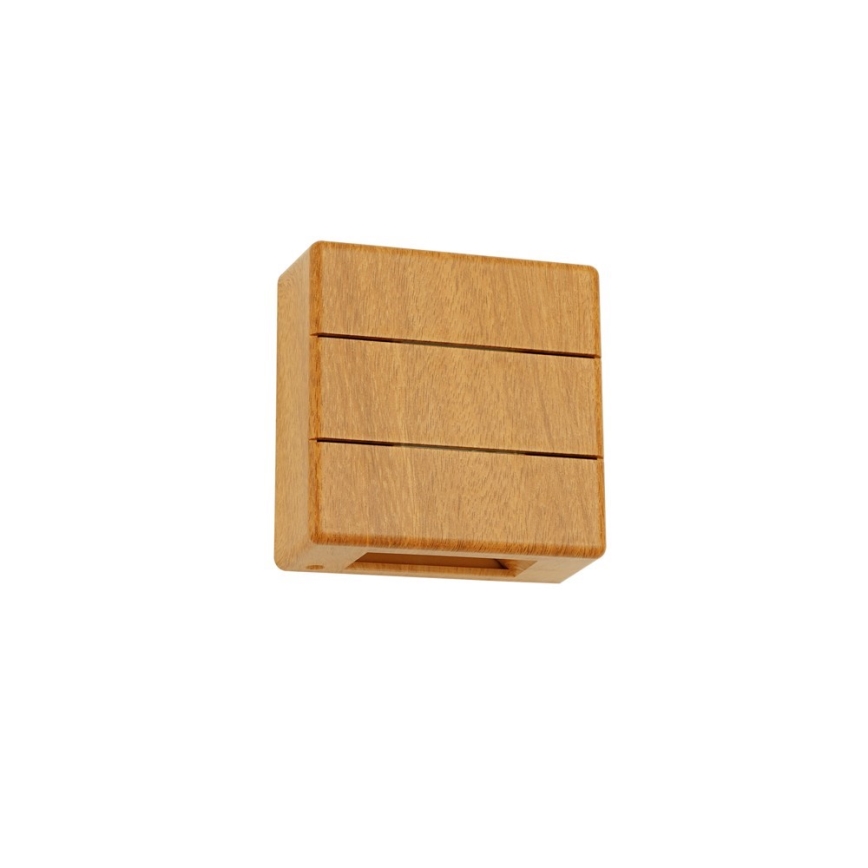 LED vanjsko zidno svjetlo LUXLINE LED/6W/230V 3000K IP54 hrast