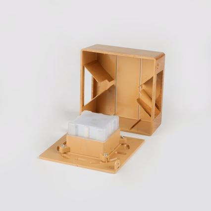 LED vanjsko zidno svjetlo LUXLINE LED/6W/230V 3000K IP54 hrast