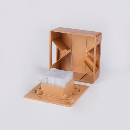 LED vanjsko zidno svjetlo LUXLINE 6W/230V 3000K IP54 orah