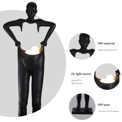 Podna lampa SILUETTE 4xG9/10W/230V 185 cm Human Houdini