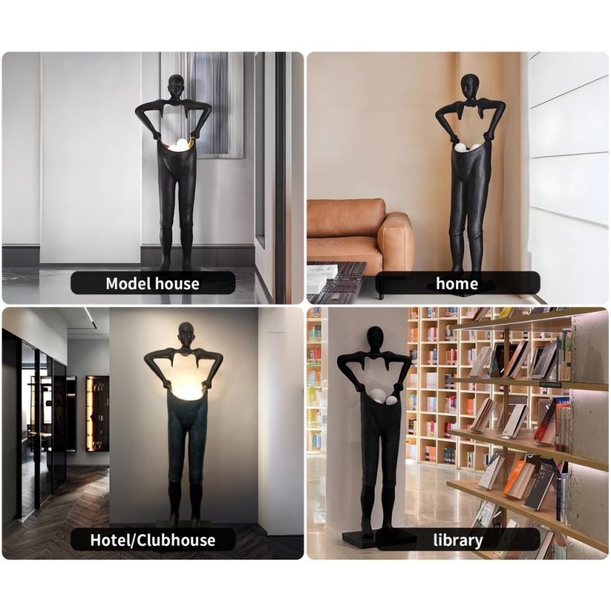 Podna lampa SILUETTE 4xG9/10W/230V 185 cm Human Houdini