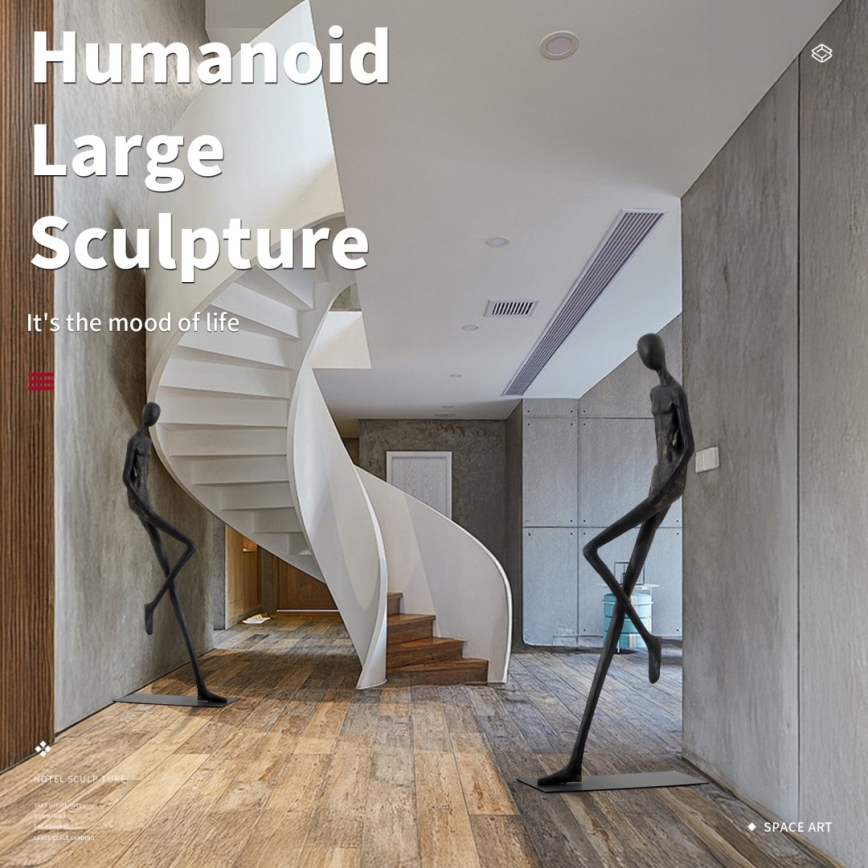 Dekorativna skulptura SILUETTE 178 cm Human Relax