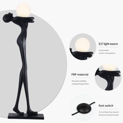 Stojeća lampa SILUETTE 1xE27/25W/230V, 175 cm — u obliku žene