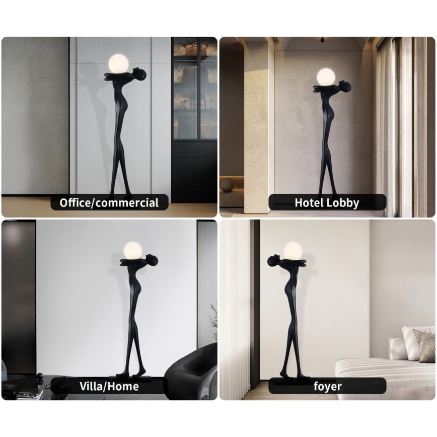 Stojeća lampa SILUETTE 1xE27/25W/230V, 175 cm — u obliku žene