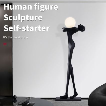 Stojeća lampa SILUETTE 1xE27/25W/230V, 175 cm — u obliku žene