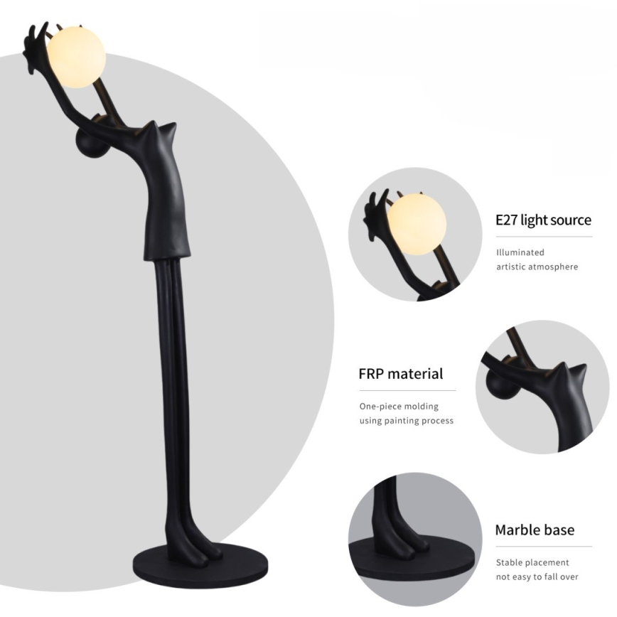 Podna lampa SILUETTE 1xE27/25W/230V 210 cm Human Girl