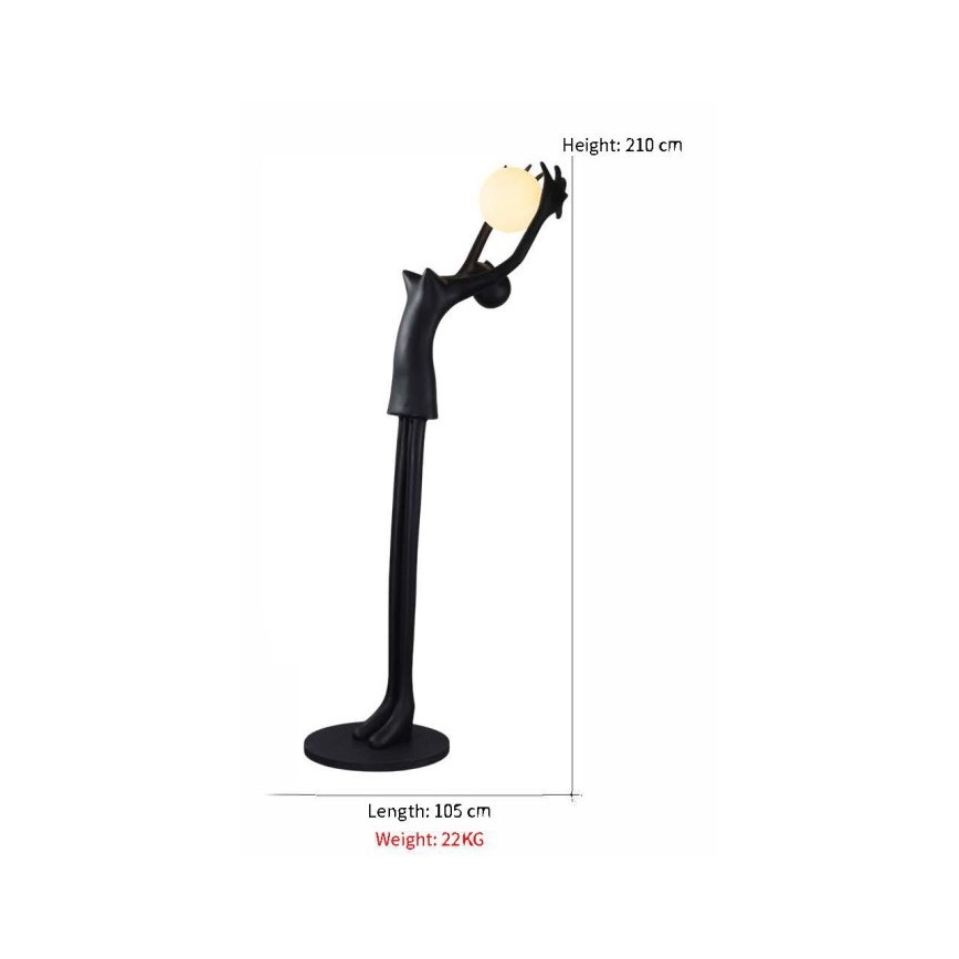 Podna lampa SILUETTE 1xE27/25W/230V 210 cm Human Girl