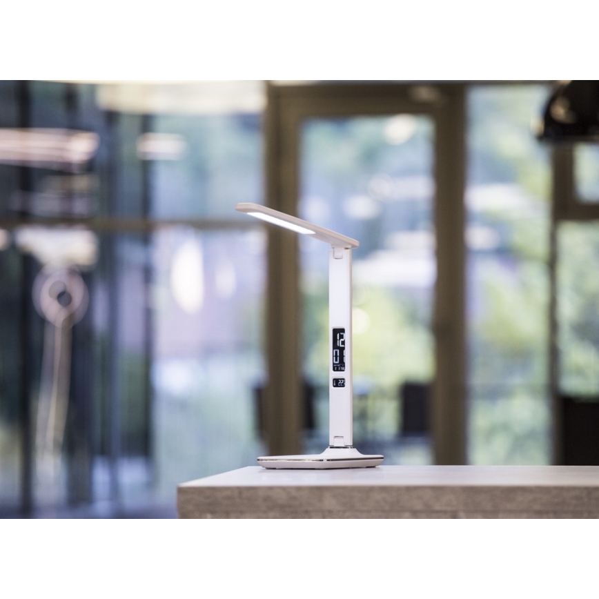 LED Stolna lampa sa zaslonom LED/9W/230V bijela
