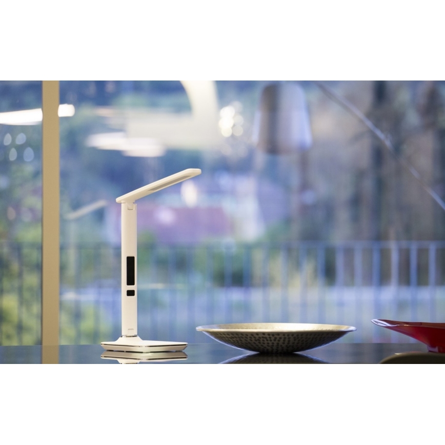 LED Stolna lampa sa zaslonom LED/9W/230V bijela