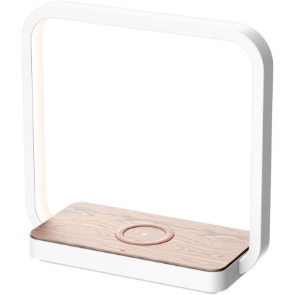 LED Dimmabilna stolna lampa na dodir LED/4W/5V bijela s bežičnim punjenjem