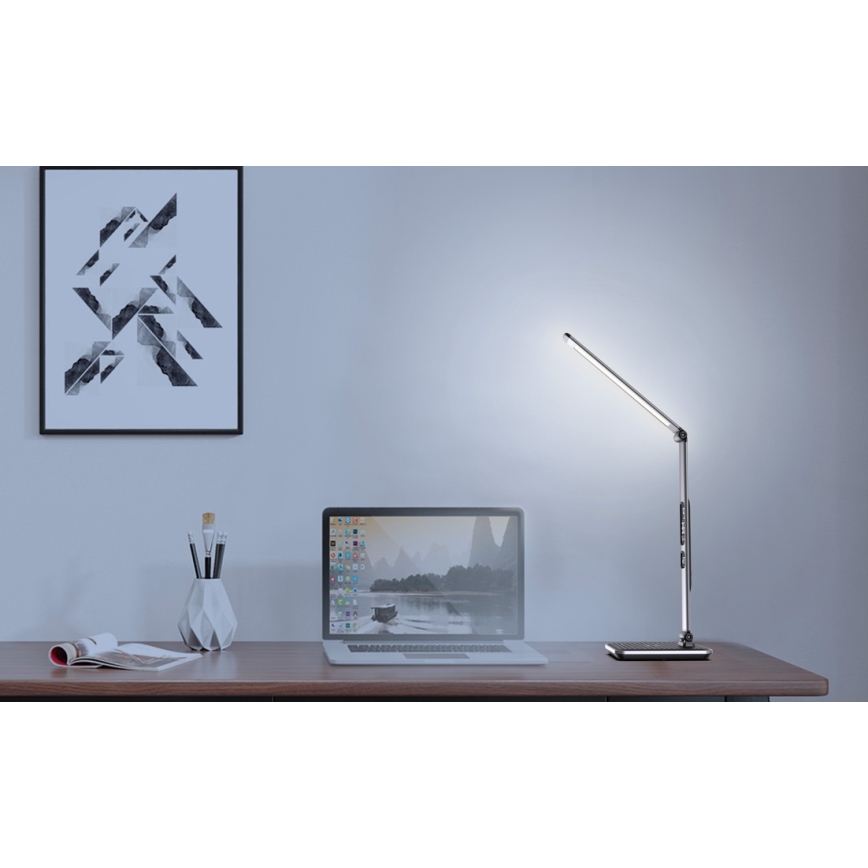 LED Prigušiva stolna lampa LED/8,5W/230V s bežičnim punjenjem