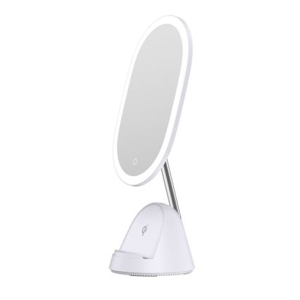 LED Dimmabilno kozmetičko ogledalo s bežičnim punjenjem LED/18W/230V