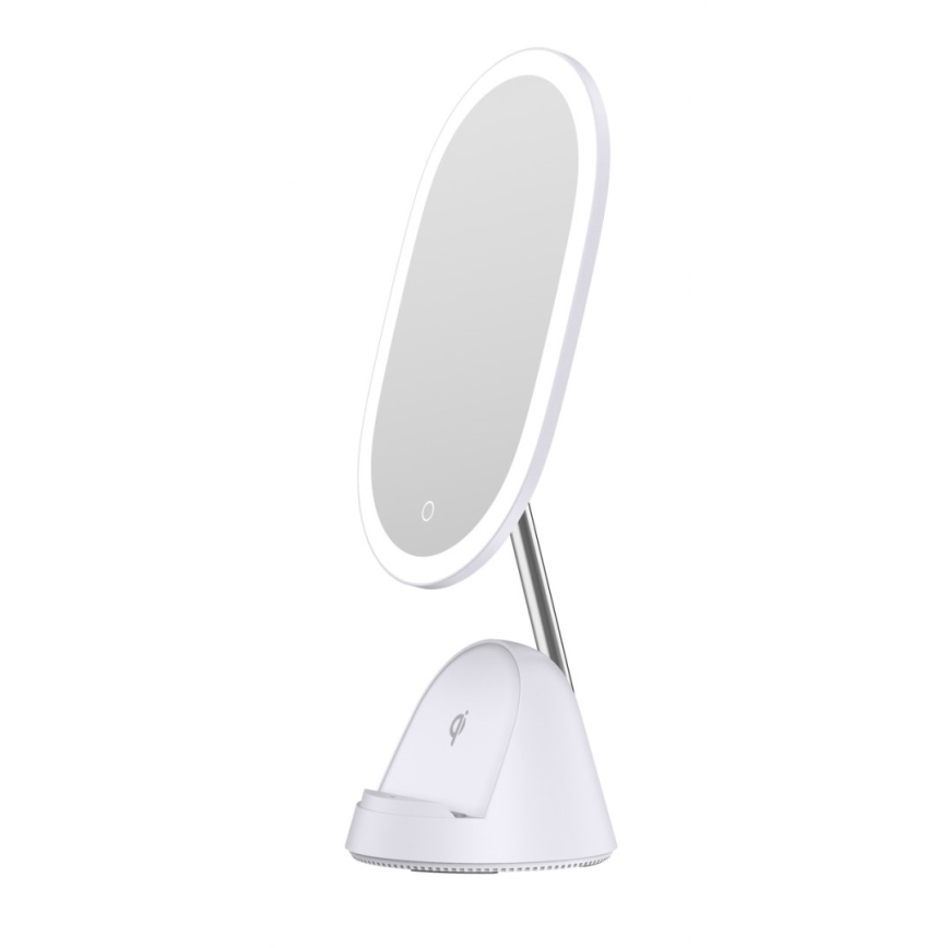 LED Dimmabilno kozmetičko ogledalo s bežičnim punjenjem LED/18W/230V