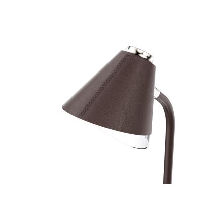 LED Prigušiva stolna lampa s bežičnim punjenjem FINCH LED/9W/12/230V smeđa/zlatna