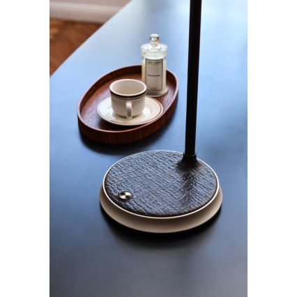 LED Prigušiva stolna lampa s bežičnim punjenjem FINCH LED/9W/12/230V siva/sjajni krom