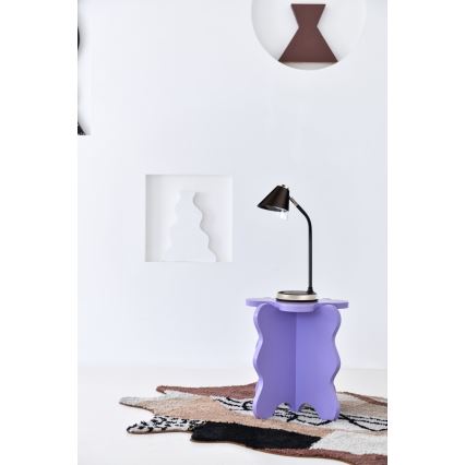 LED Prigušiva stolna lampa s bežičnim punjenjem FINCH LED/9W/12/230V siva/sjajni krom