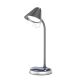 LED Prigušiva stolna lampa s bežičnim punjenjem FINCH LED/9W/12/230V siva/krom