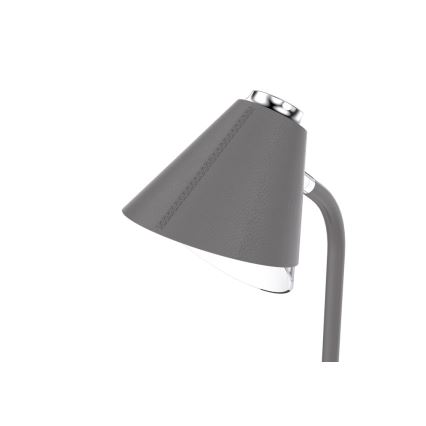 LED Prigušiva stolna lampa s bežičnim punjenjem FINCH LED/9W/12/230V siva/sjajni krom