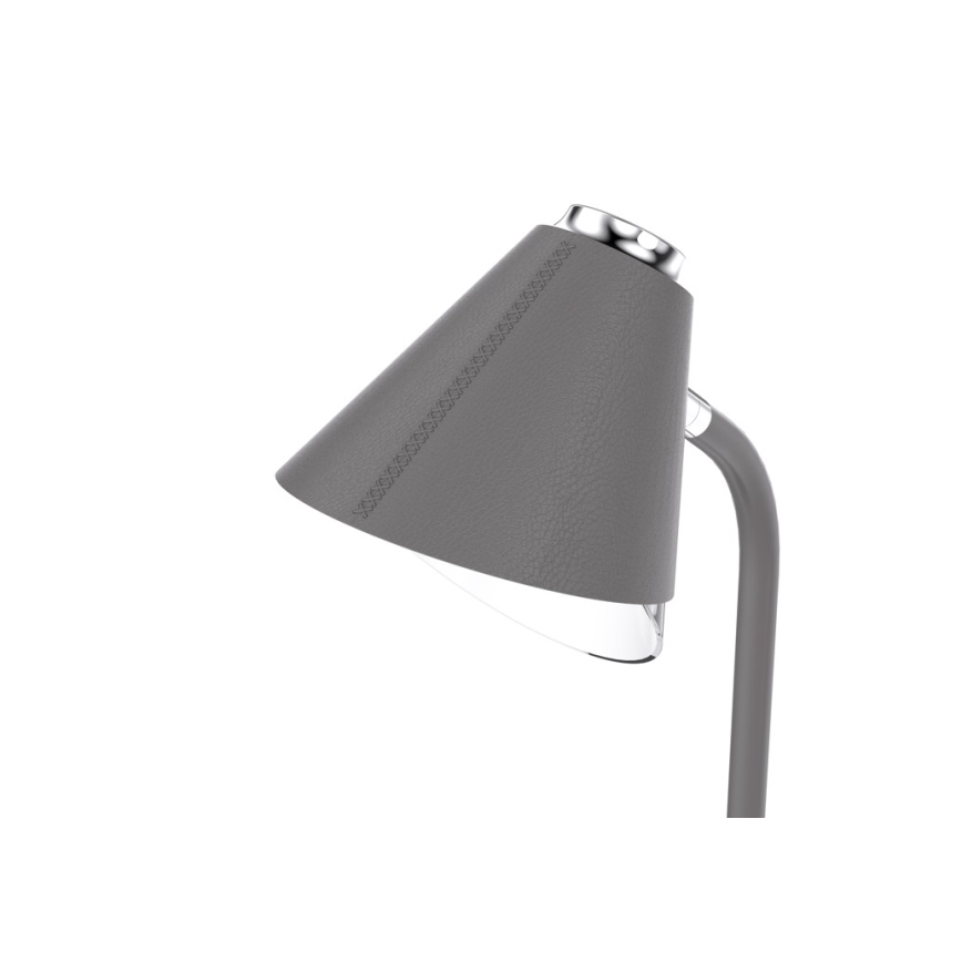 LED Prigušiva stolna lampa s bežičnim punjenjem FINCH LED/9W/12/230V siva/sjajni krom