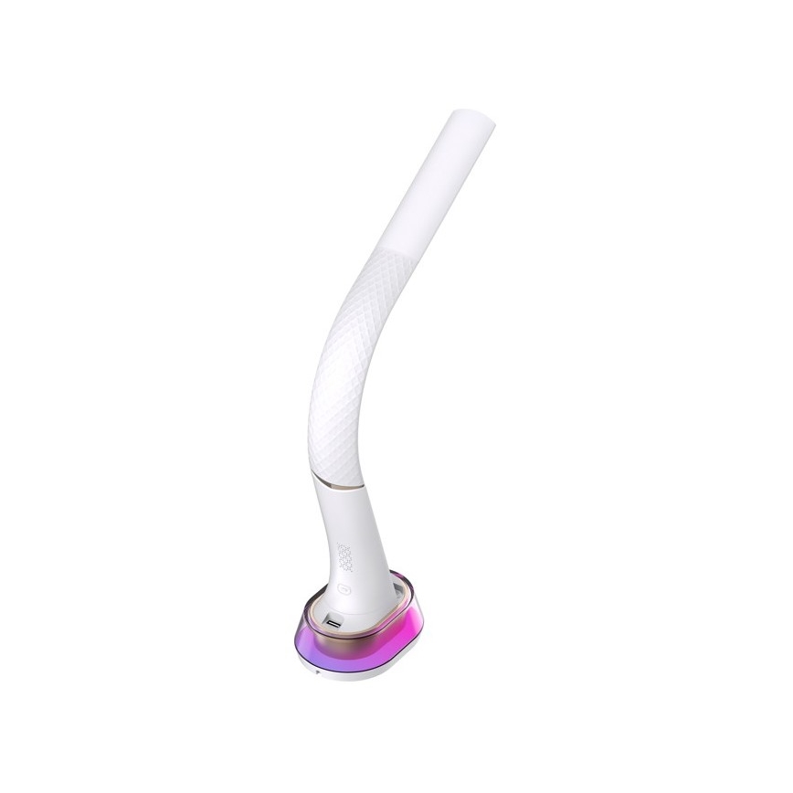 LED RGB Prigušiva stolna lampa s bežičnim punjenjem CORELLA LED/7W/12/230V bijela