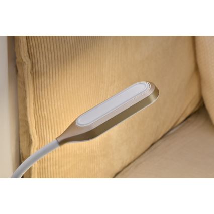 LED RGBW Dimmabilna stolna lampa s budilicom FALCON LED/10W/12V
