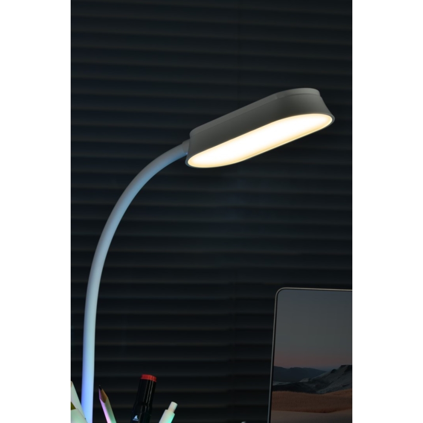 LED RGBW Prigušiva stolna lampa s držačem za olovke FALCON LED/10W/5V