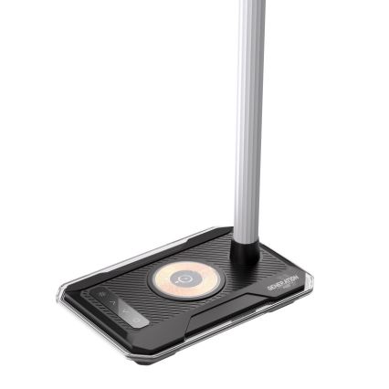 LED RGBW Dimmabilna stolna lampa s Qi punjenjem 30W/230V 3000K/4000K/5000K crna