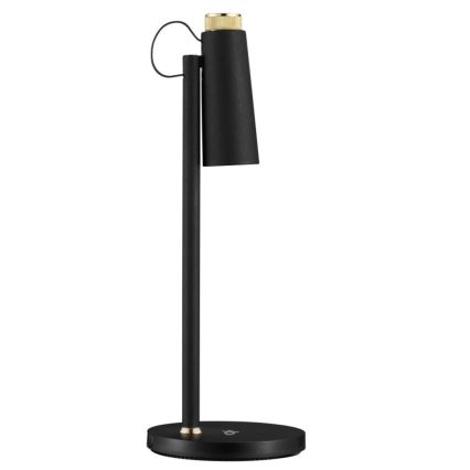LED Prigušiva stolna lampa s bežičnim Qi punjenjem TIT LED/12W/230V crna