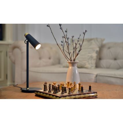 LED stolna lampa s prigušivanjem i bežičnim Qi punjenjem TIT LED/12W/230V crna
