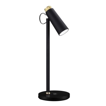 LED stolna lampa s prigušivanjem i bežičnim Qi punjenjem TIT LED/12W/230V crna
