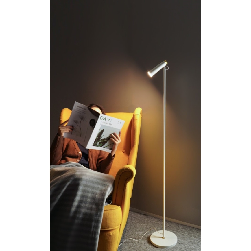 LED Prigušiva podna lampa TIT LED/6W/230V bijela