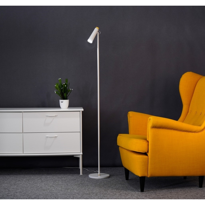 LED Prigušiva podna lampa TIT LED/6W/230V bijela