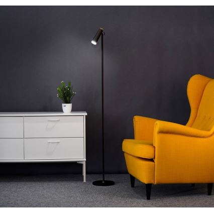 LED Prigušiva podna lampa TIT LED/6W/230V crna