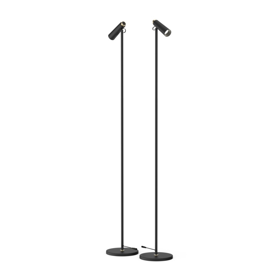 LED Prigušiva podna lampa TIT LED/6W/230V crna