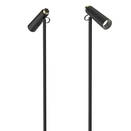 LED Prigušiva podna lampa TIT LED/6W/230V crna