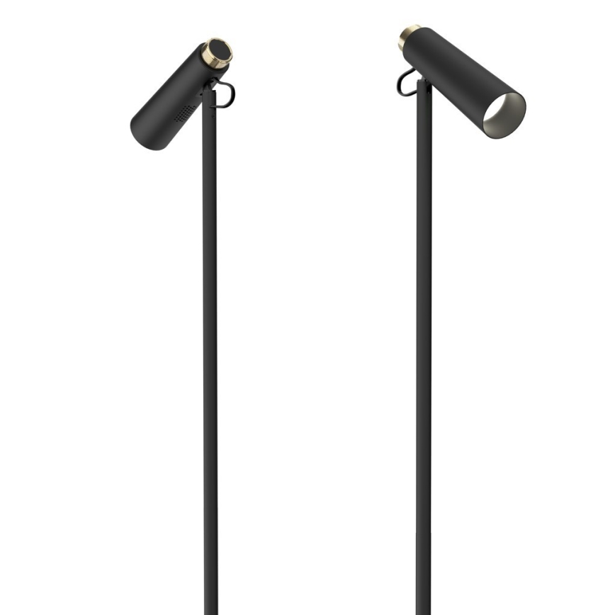 LED Prigušiva podna lampa TIT LED/6W/230V crna
