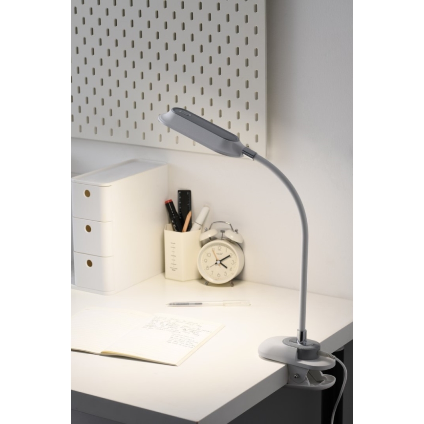 LED+CCT Podesiva stolna svjetiljka s kopčom CLIP LED/7,5W/230V 3000/4200/5000K bijela