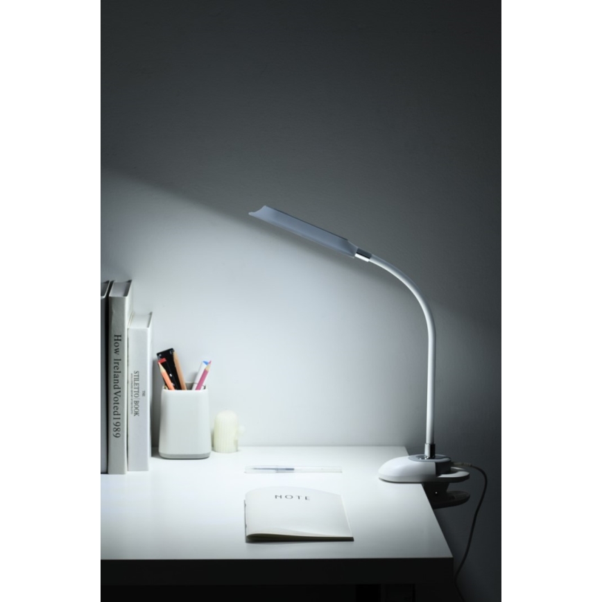 LED+CCT Podesiva stolna svjetiljka s kopčom CLIP LED/7,5W/230V 3000/4200/5000K bijela