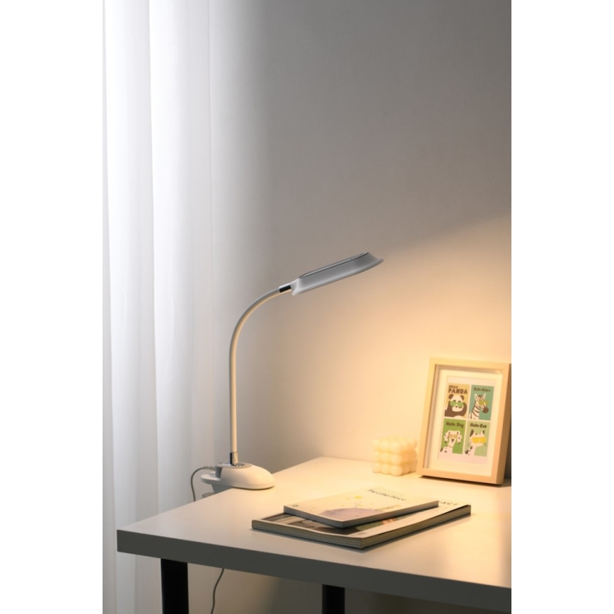 LED+CCT Podesiva stolna svjetiljka s kopčom CLIP LED/7,5W/230V 3000/4200/5000K bijela