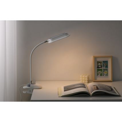 LED+CCT Podesiva stolna svjetiljka s kopčom CLIP LED/7,5W/230V 3000/4200/5000K bijela