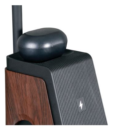 LED+CCT Prigušiva stolna lampa s bežičnim Qi punjenjem IDEAL LED/8W/230V 2700/4000/5000K smeđa