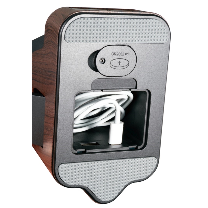 LED+CCT Prigušiva stolna lampa s bežičnim Qi punjenjem IDEAL LED/8W/230V 2700/4000/5000K smeđa