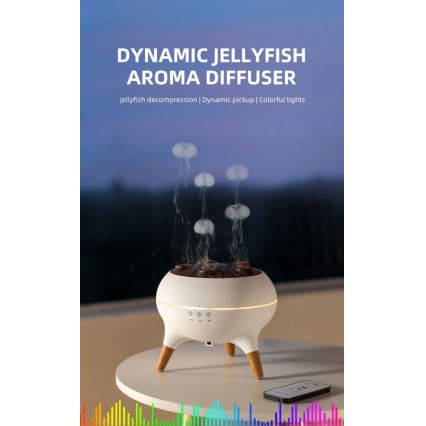 Immax 09104L - Aroma difuzer i ovlaživač zraka JELLYFISH LED/11W/5V